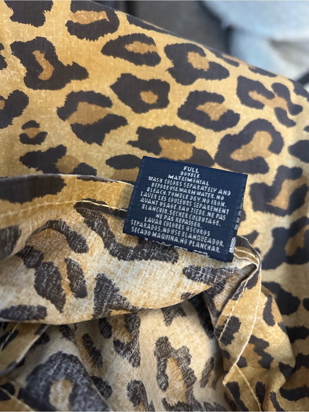 Ralph Lauren Leopard Print Sheet Set in Tan and Black - Picture 3 of 3